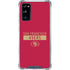 NFL San Francisco 49ers Red Performance Series Galaxy S20 FE Clear Case